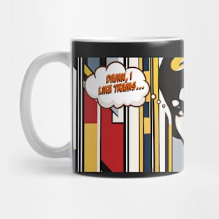 The Art of Trams - American Pop Art Style #002 - Mugs For Transit Lovers Mug